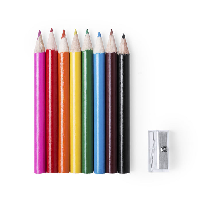 Migal Mini Pencil Case with Colour Pencils