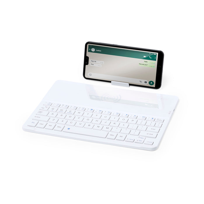 Roktum Bluetooth® Keyboard with Wireless Charging