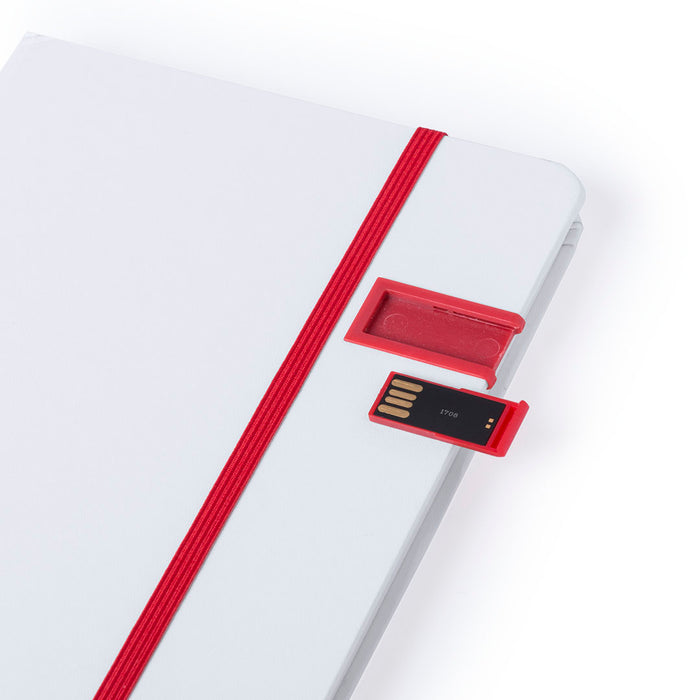 Boltuk Notepad with Integrated Flash Drive